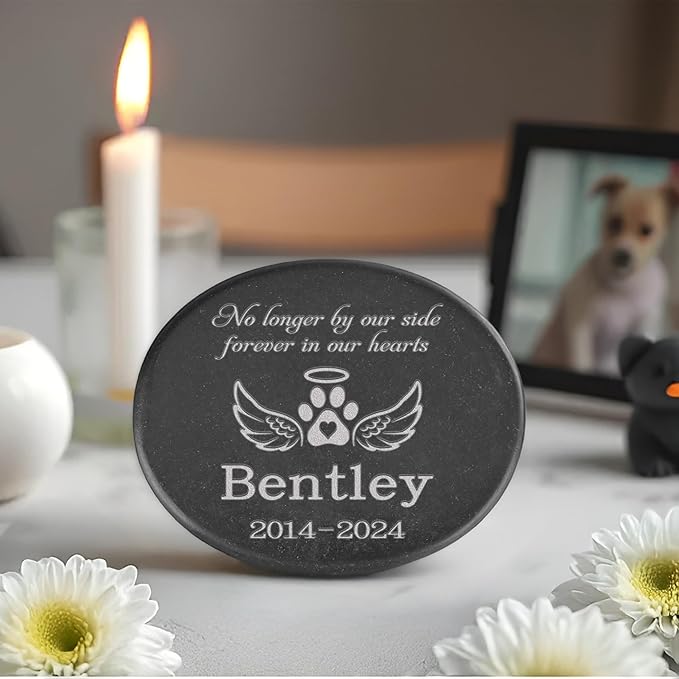 Personalized Pet Memorial Stone, Dog Memorial Stone, in Memory of Pet Gifts, Cat Sympathy Gifts, Dog Memorial Gifts, Pet Memorial Stones, Remembrance Gift for Loss of Pet