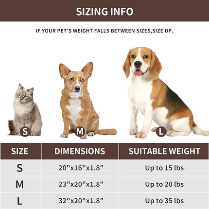 NAMOTEK Outdoor Heated Pet Bed for Cats Dog in Winter with Orthopedic Foam Base Auto Constant Temperature Electric Heating Pad & Waterproof Liner for Dog House Cabin Cot Doorway(19.7"Lx15.7"Wx1.7"Th)