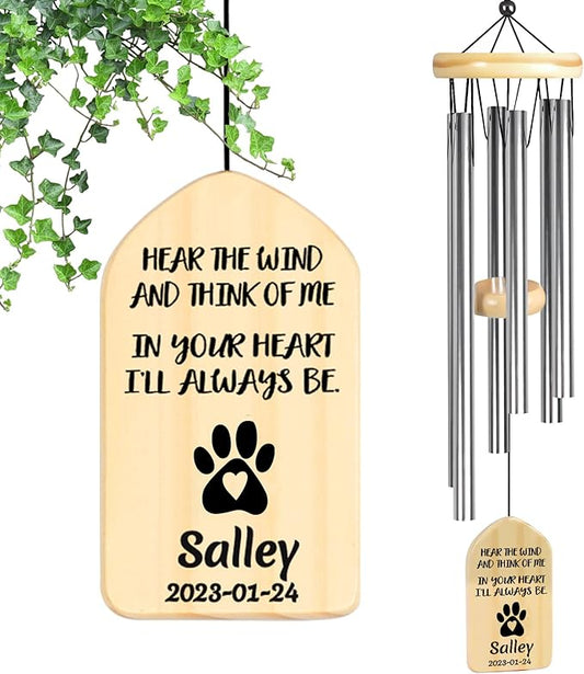 Personalized Pet Loss Gifts Cat, Personalized Pet Loss Wind Chimes, Pet Memorial Gifts, Loss of Cat Gifts, Loss of Cat Sympathy Gift, Cat Memorial Gifts, Pet Bereavement Gifts Cat
