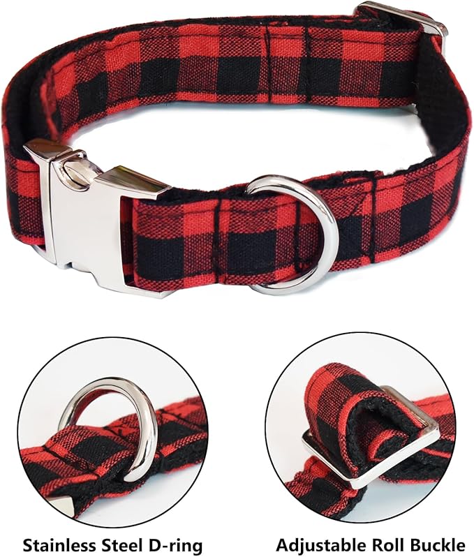 Bubblepup Dog Collar and Leash Set, Comfortable Puppy Dog Collars Adjustable Dog Collars for Small Medium Large Dogs