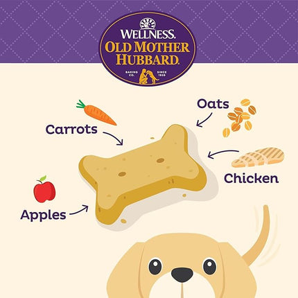 Old Mother Hubbard Wellness Puppy Dog Biscuits, Natural, Training Treats for Puppies, Oatmeal & Chicken Flavor, Mini Size, (20 Ounce Bag)