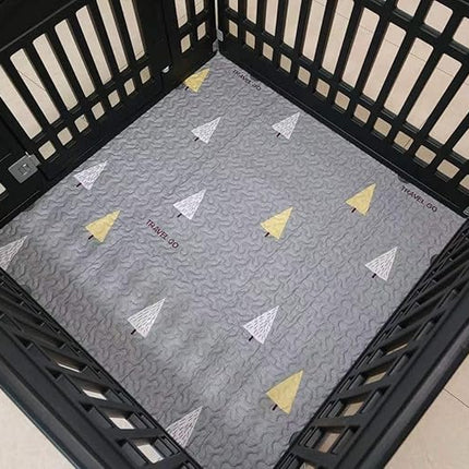 New Upgrade Dog Playpen Mat Crate Mat Puppy Pads,Leak-Proof Dog Crate Pad,Anti-Slip Bottom[PLAYPEN NOT Included ] Reusable Whelping Playpen Crate Reusable Washable Pet Mattress Pad Pet Training Pad