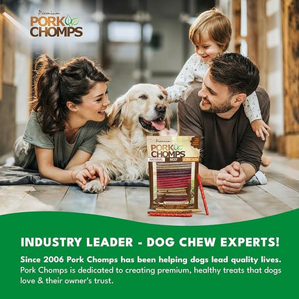 Pork Chomps Dog Chews, 5-inch Munchy Sticks, Assorted Flavors, 100 Count
