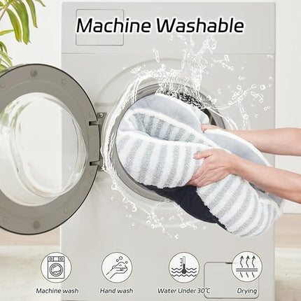 Small Dog Beds for Small Dogs, Washable Cat Beds for Indoor Cats with Anti-Slip Bottom, Supportive Soft Calming Sleeping Pet Bed for Puppy and Kitten, 21 inches, White