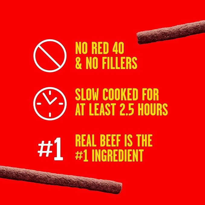 Pup-Peroni Dog Treats, Original Beef Flavor, 8.2 Ounce (Pack of 6), Made with Real Beef