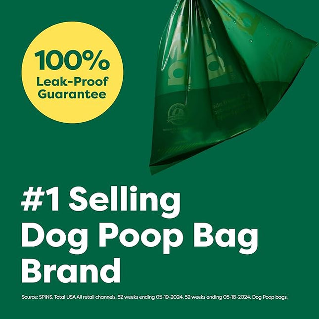Earth Rated Dog Poop Bags Value Pack, Leak-Proof and Extra-Thick Pet Waste Bag for Big and Small Dogs, Refill Rolls, Unscented, 600 Count