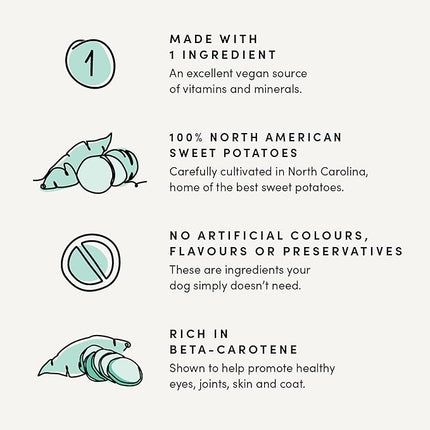 Crumps Naturals Sweet Potato Chews 612g/21.6oz