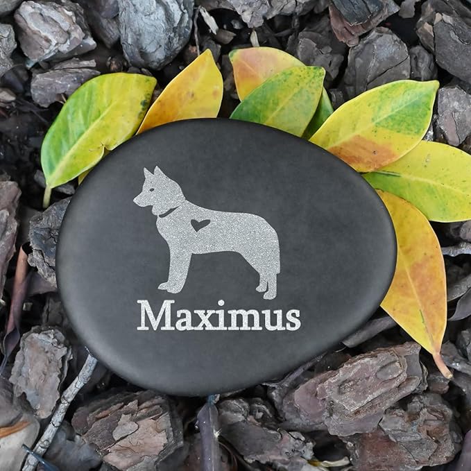 Dog Memorial Gifts for Loss of Dog - Personalized Pet Memorial Stones for Dogs - Dog Grave Markers - Pet Loss Gifts - in Memory of Dog Gifts - Loss of Pet Sympathy Gifts - Pet Memorial Gifts