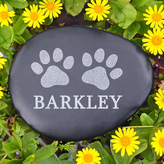 Personalized Pet Memorial Stones for Dogs - Pet Memorial Gifts - Loss Cat Sympathy Gifts - in Memory of Pet - Pet Loss Gifts - Dog Memorial Gifts for Loss of Dog - Cat Memorial Grave Markers