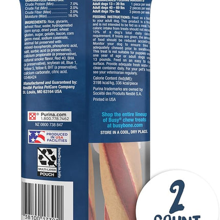Purina Busy with Beggin’ Twist’d Adult Dog Chew Bone Treats - (Pack of 6) 2 ct. Pouches