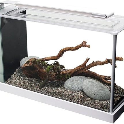 Fluval SPEC Aquarium Kit, Aquarium with LED Lighting and 3-Stage Filtration, 5 Gallon, White