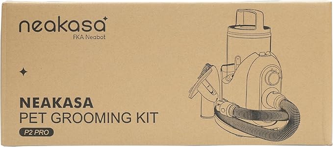 Neakasa P2 Pro Dog Cat Grooming Brush, Strong Vacuum Suction, 2L Large Capacity, Clippers Professional, Dog Grooming Kit for Thick Short Long Hair, Silent