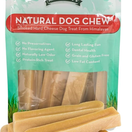 Authentic Himalayan Yak Cheese for Dogs - Medium (Pack of 10) - Sourced from Pristine Himalayan Foothill, Rawhide-Free, NO preservatives