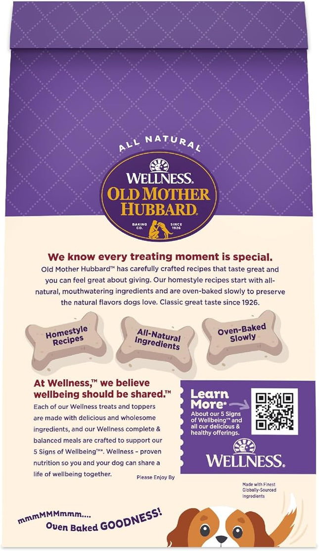 Old Mother Hubbard Wellness Liv'R'Crunch Dog Biscuits, Natural, Training Treats, Chicken Liver, Oats, Apples, Carrots, & Eggs Flavor, Mini Size, (20 Ounce Bag)
