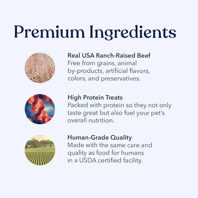 Honest Paws Dog Jerky Treats - All-Natural Jerky Dog Treats for Training Pets - Human Grade Bites - Real USA Beef