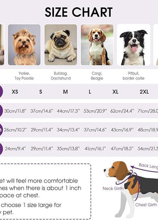 Queenmore XXL Dog Sweater, Large Dog Sweaters for Male Dogs, Turtleneck Plaid Kintsweaters for Large Breeds, Cold Weather Pullover Pet Clothes, Purple 2XL