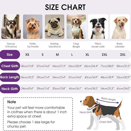 Queenmore Dog Sweaters for Medium Dogs Girl, Waffle Knit Dog Sweater with Long Sleeve, Doggie Kintsweaters, Cat Christmas Sweaters, Purple M