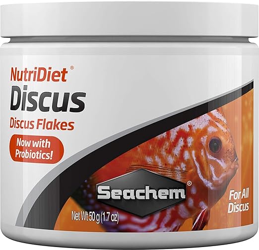 Seachem NutriDiet Discus Flakes - Fortified Ornamental Fish Food Supplement 50g