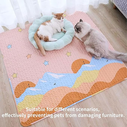 New Upgrade Dog Playpen Mat Crate Mat Puppy Pads,Personalized Dog Crate Pad[PLAYPEN NOT Included],Reusable Whelping Playpen Crate Super Absorbing Washable Leak-Proof Pet Mattress Pad Pet Training Pad