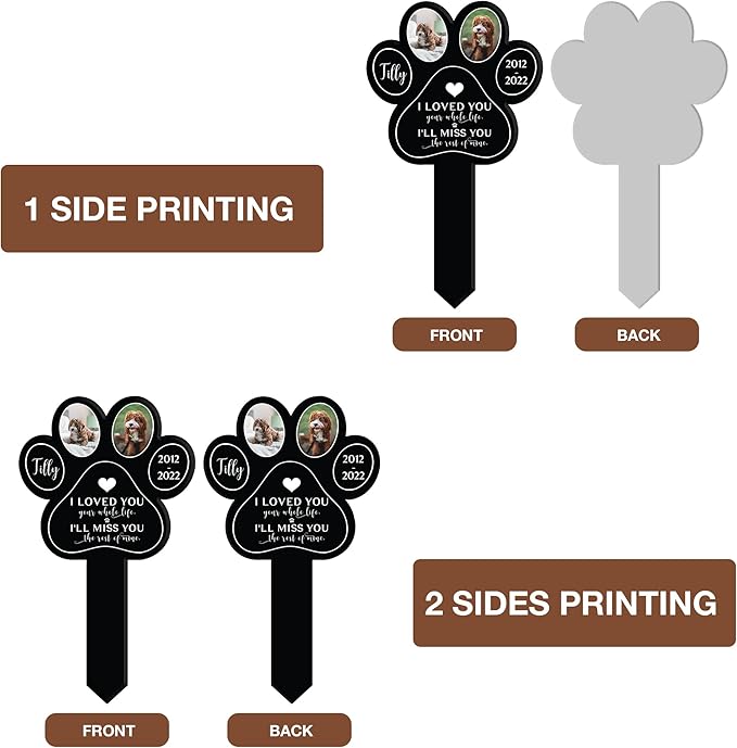 Customized Dog Grave Markers Outdoor Pet Memorial Cross Pet Grave Markers Personalized Pet Crosses For Graves Garden Decor to Remember Your Dogs Custom Stake Grief Funeral In Loving Memory