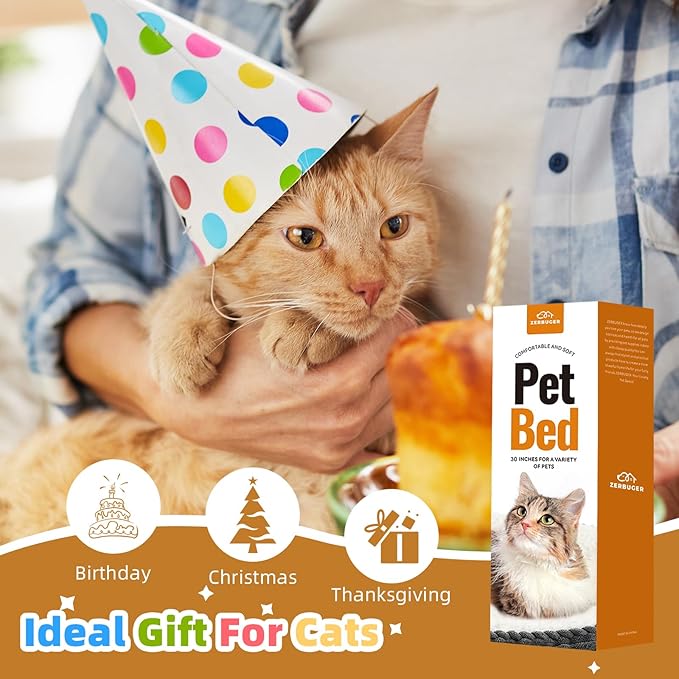 30in Dog Bed Sofa for Small/Medium/Large Dogs, Machine Washable Supportive Foam Pet Couch with Washable Removable Mat and Non-Slip Bottom, Pet Cuddler for Indoor/Outdoor/Car/Cage, Dark Grey