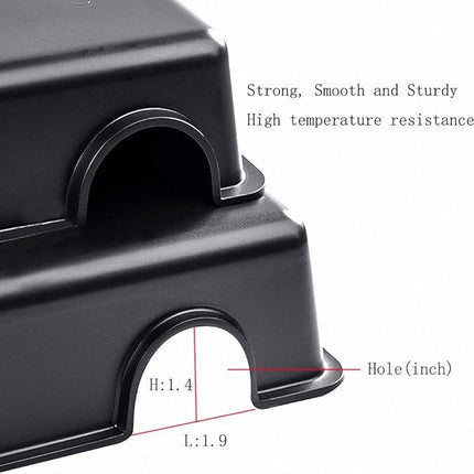 Hypeety Reptile Hide Box, Small Animal Hideaway, Hides with Texture Help Peeling, for Snakes, Lizards, Leopard Gecko (S & M)