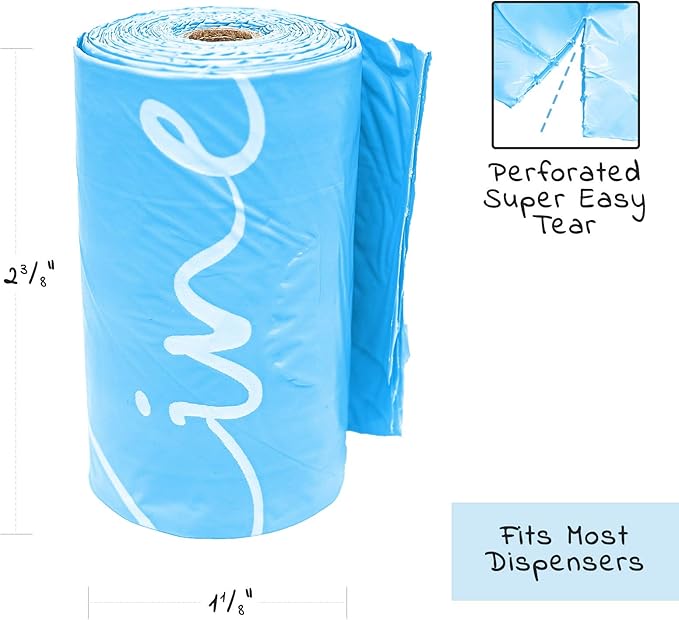 100% Compostable Dog Poop Bags - EN13432 Home Compost Certified Dog Waste Bags, 240 Bags (16 Rolls), Made from Corn - Easy Open - Large, Thick Poop Bags for Dogs