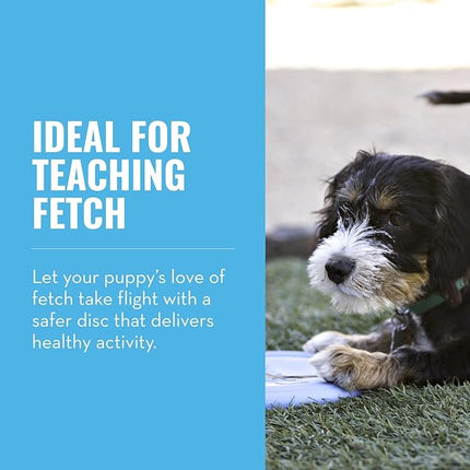 KONG Puppy Flyer - Soft Rubber Flyer Dog Toy - Flying Disc Dog Toy for Puppies - Gentle Rubber Toy for Growing Puppies - for Small Puppies - Randomly Provided Color