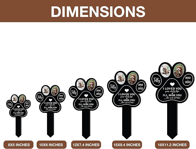 Customized Dog Grave Markers Outdoor Pet Memorial Cross Pet Grave Markers Personalized Pet Crosses For Graves Garden Decor to Remember Your Dogs Custom Stake Grief Funeral In Loving Memory