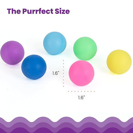 Catstages Replacement Balls for Cat Track Toys, Multiple Colors, 6 Pack