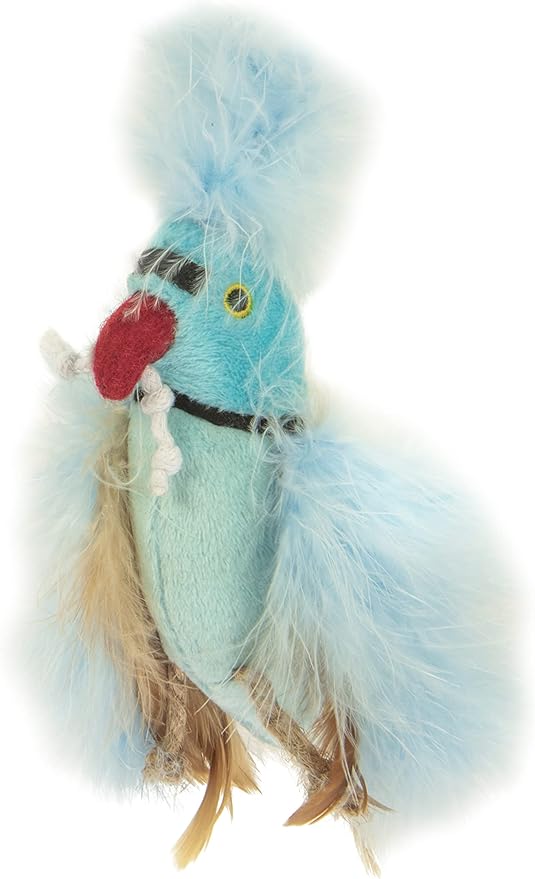 Petlinks HappyNip Blue Beauty Plush Cat Toy, Contains Silvervine & Catnip - Blue, One Size