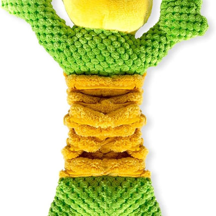 Dog Tug Toy, Durable Dog Toy for Large Breed, Tug of War Dog Squeaky Toys, Stuffed Plush Dog Toy with Crinkle Paper for Small, Middle, and Big Dogs(Frog)