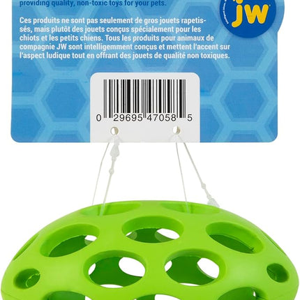 JW Pet Hol-ee Football Dog Toy Puzzle Ball, Natural Rubber, Small (5 Inch Length), Colors May Vary