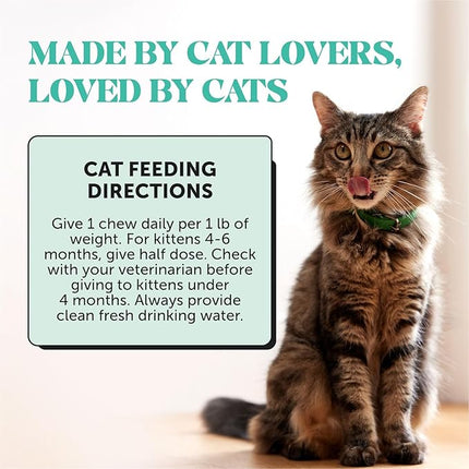 Fresh Breath Dental Bites for Cats – Crunchy & Creamy Cat Dental Treats for Fresh Breath, Tartar & Plaque Control – Dual-Texture Cat Oral Care Bites for Bright Teeth & Healthy Gums – 30 Day Supply