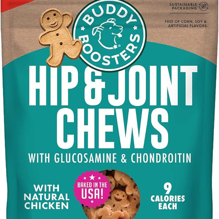 Buddy Biscuits Boosters 5 oz. Bag of Hip and Joint Soft Chews Dog Treats Made with Natural Chicken