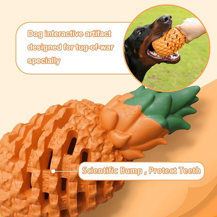 Pineapple Dog Chew Toys - Indestructible Toys for Medium Aggressive Chewers