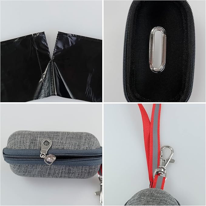 Ramddy 1400 Counts Dog Waste Bags with Dispenser, Dog Poop Bags 40 Rolls, Black