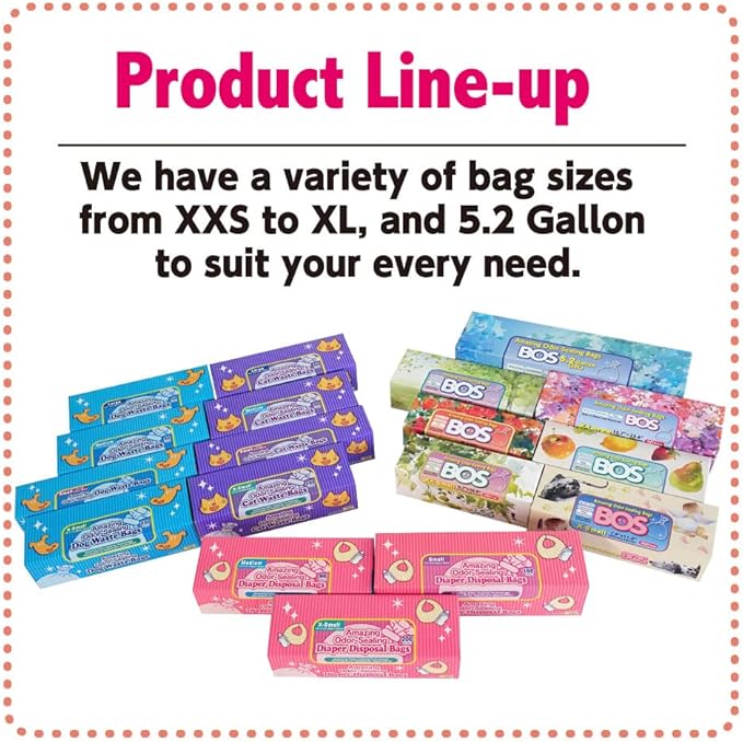 BOS Amazing Odor Sealing Dog Poop Bags - Durable and Unscented [Size: M, Color: Light Blue] (90 Count, Pack of 1) (90 Bags)