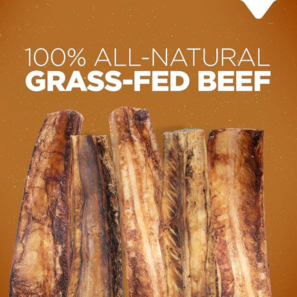 Natural Farm Rib Bones for Dogs (9-10 Inch, 8 Pack) - Beef Ribs, Farm-Raised Cattle - Slow-Roasted Flavor Treats, Promotes Dental Health, Great for Medium and Large Dogs