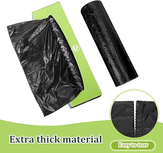 Sherr 15 Boxed Rolls 3000 Counts Dog Poop Bags Bulk Leak Proof Dog Waste Bags Doggy Poop Bags Pet Waste Bags for Puppy Pets Outdoor Walking and Travel, 10 Rolls of 200, Black