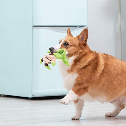 STAR WARS for Pets Yoda Plush Flattie Dog Toy - Medium Flat, Fabric Stuffingless Chewable Toys for All Dogs - Officially Licensed, 9 Inch