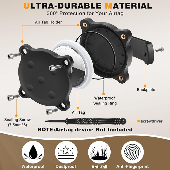 WINSEE Tactical Dog Harness with Dog Leash, Dog Collar, Service Working MOLLE Vest with 10 Pet Patches for Medium Dog, No Pull Military Harness and Backpack with Airtag Holdler