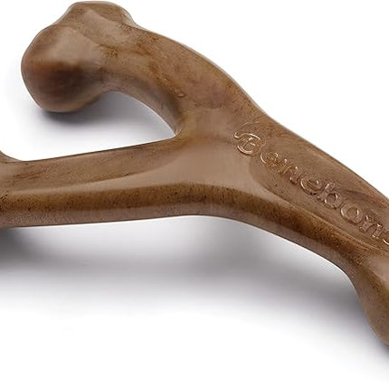 Benebone Wishbone Durable Dog Chew Toy for Aggressive Chewers, Made in USA, Large, Real Bacon Flavor