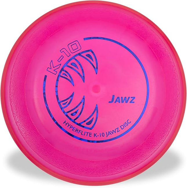 Hyperflite K-10 Jawz Pink Disc • for Dogs Over 16" • 8.75 Inch / 155 Grams • Puncture Resistant • Made in The USA