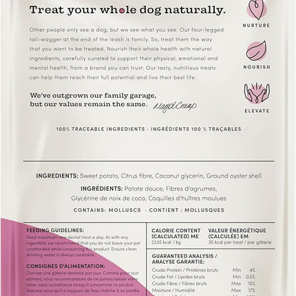 Crumps' Naturals Plaque Busters 3.5" (18ct) 9.0oz/255g Dog Dental Treat (Pack of 2)