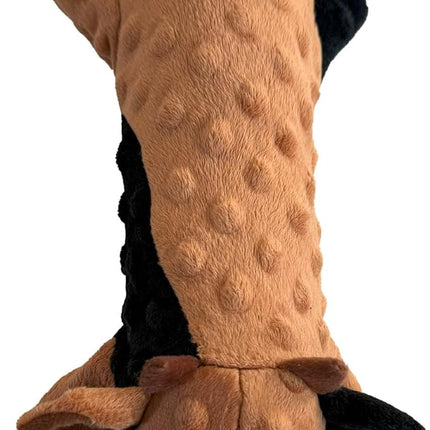 SPOT Skinneeez Extreme Stuffers Cow - Stuffing Free Dog Toy with Squeaker & Rip Stop Mesh Lining for Durability- Insert Plastic Bottle for Extra Crunch, for Small to Medium Puppies & Dogs - 14in