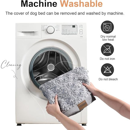 Large Dog Bed Orthopedic Washable: Beds Bolster XL Bed Large Big Dogs Memory Foam Couch Sofa Waterproof with Removable Cover