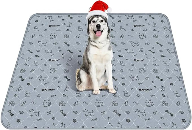 Extra Large 72"x72" Washable Pee Pads for Dog Super Absorbent, Reusable Pee Pads Non-Slip Waterproof Pet Training Mats for Playpen, Crate, Floor, Incontinence, Housebreak