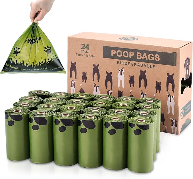 Ownpets Ultra Thick Lavender-Scented Dog Waste Bags, Leak-proof Large Pet Poop Bags for Dogs, 360 Count