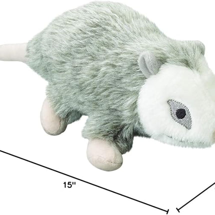 SPOT Woodland Collection Possum Dog Toy – 15” Plush Squeaky Dog Toy with Grunting Squeaker, Durable Stuffed Animal for Medium and Large Dogs